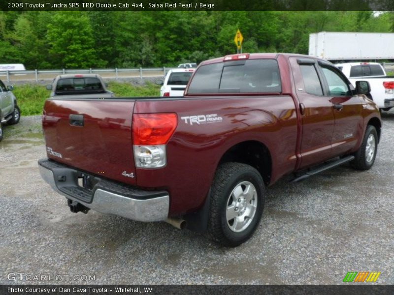 Salsa Red Pearl / Beige 2008 Toyota Tundra SR5 TRD Double Cab 4x4