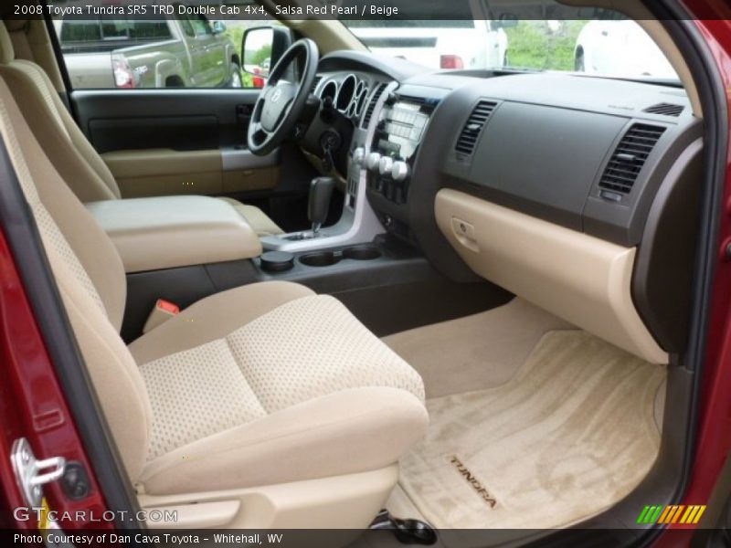 Salsa Red Pearl / Beige 2008 Toyota Tundra SR5 TRD Double Cab 4x4
