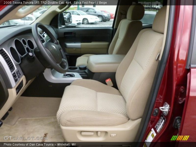Salsa Red Pearl / Beige 2008 Toyota Tundra SR5 TRD Double Cab 4x4