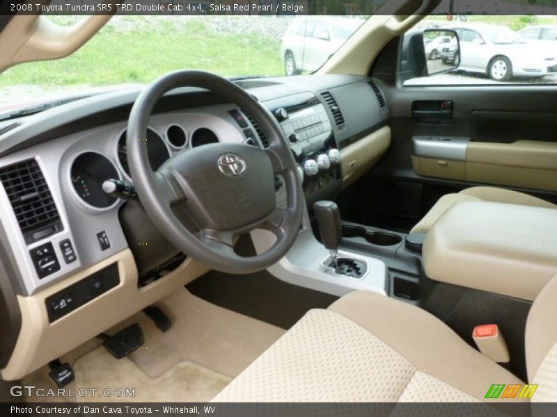 Salsa Red Pearl / Beige 2008 Toyota Tundra SR5 TRD Double Cab 4x4