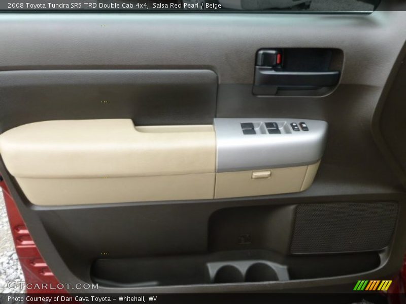 Salsa Red Pearl / Beige 2008 Toyota Tundra SR5 TRD Double Cab 4x4