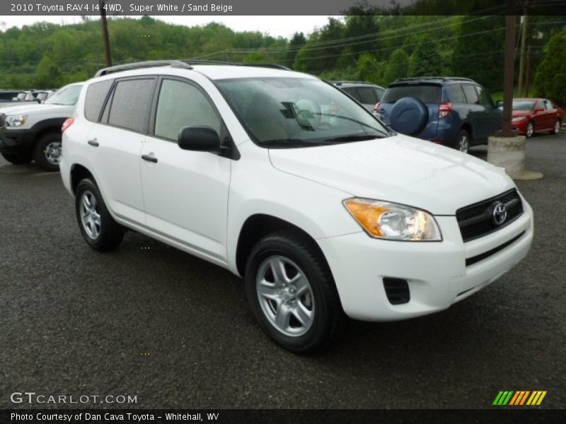 Super White / Sand Beige 2010 Toyota RAV4 I4 4WD