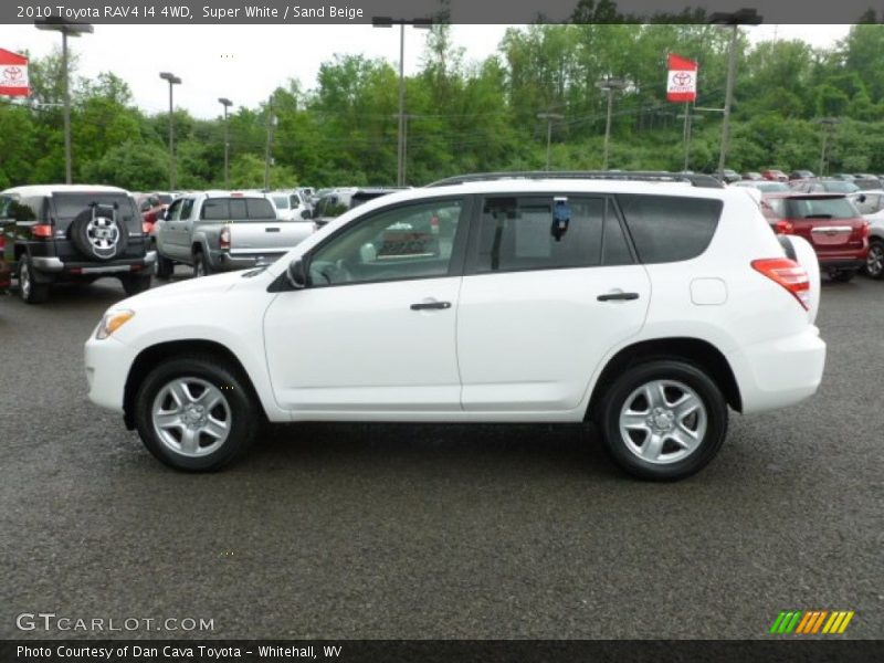 Super White / Sand Beige 2010 Toyota RAV4 I4 4WD