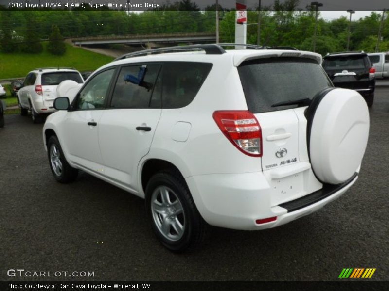 Super White / Sand Beige 2010 Toyota RAV4 I4 4WD
