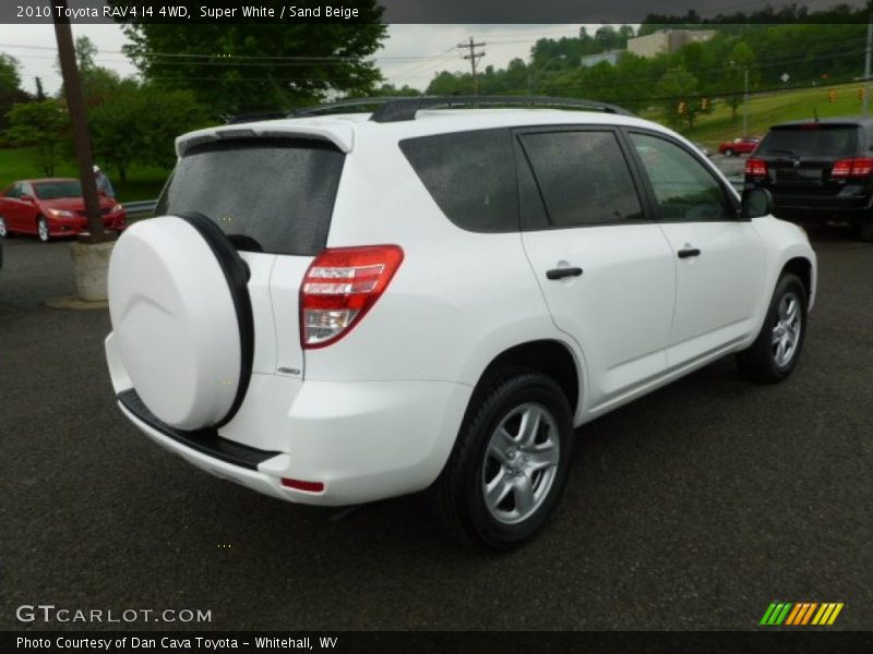 Super White / Sand Beige 2010 Toyota RAV4 I4 4WD