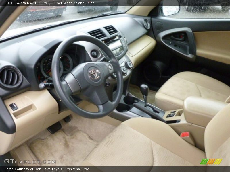 Super White / Sand Beige 2010 Toyota RAV4 I4 4WD