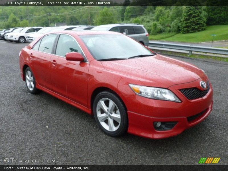 Barcelona Red Metallic / Dark Charcoal 2010 Toyota Camry SE