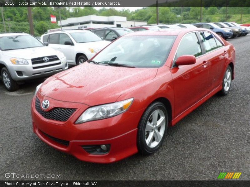 Barcelona Red Metallic / Dark Charcoal 2010 Toyota Camry SE