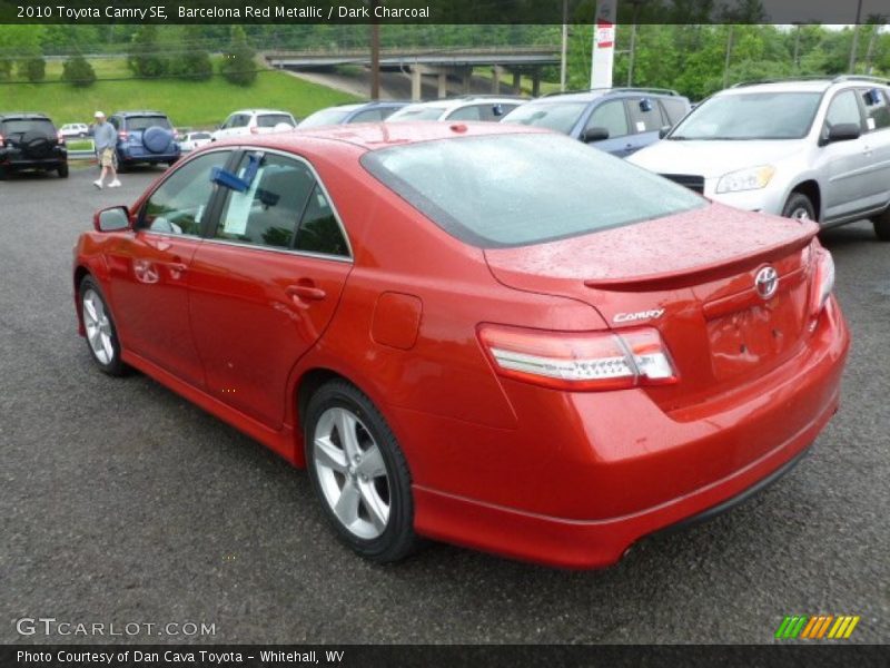 Barcelona Red Metallic / Dark Charcoal 2010 Toyota Camry SE