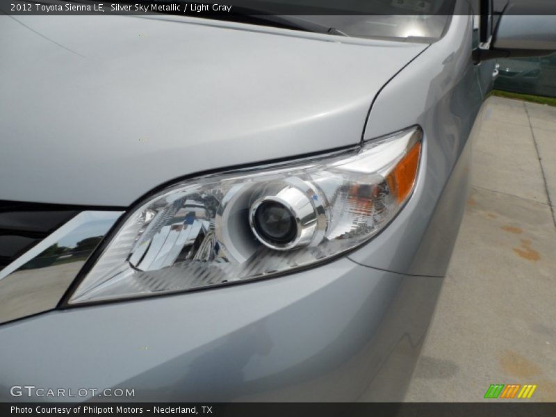 Silver Sky Metallic / Light Gray 2012 Toyota Sienna LE