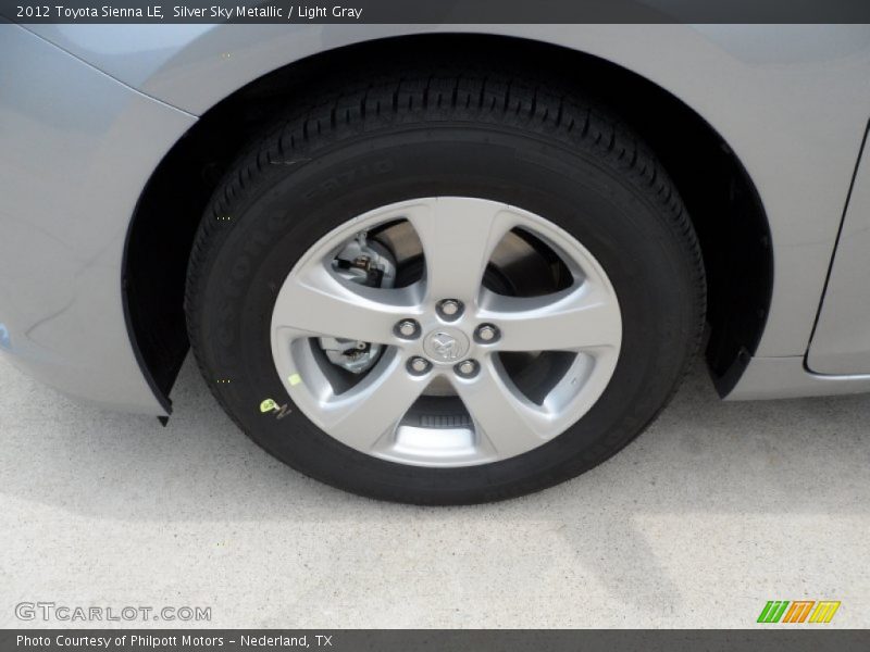 Silver Sky Metallic / Light Gray 2012 Toyota Sienna LE