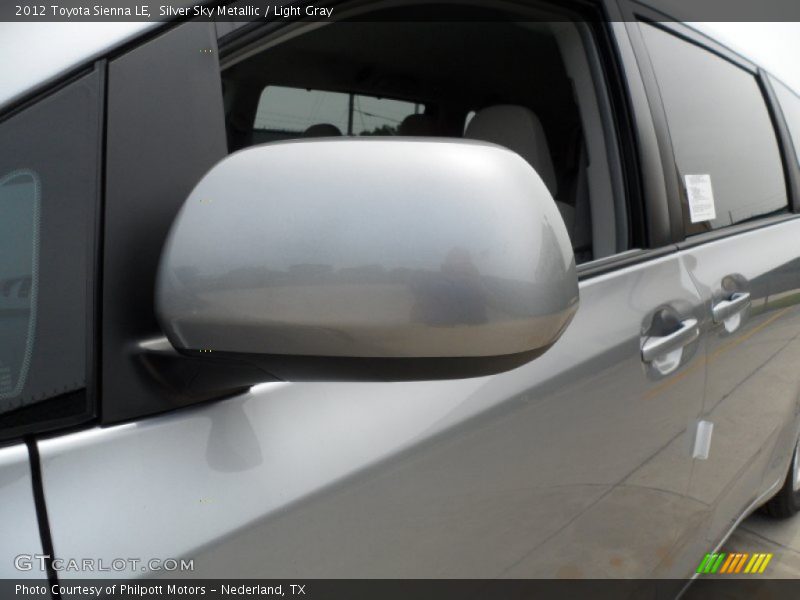 Silver Sky Metallic / Light Gray 2012 Toyota Sienna LE