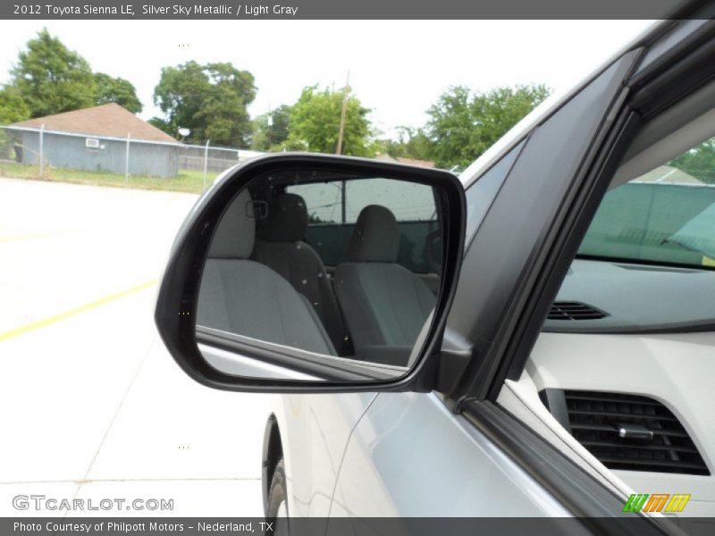 Silver Sky Metallic / Light Gray 2012 Toyota Sienna LE