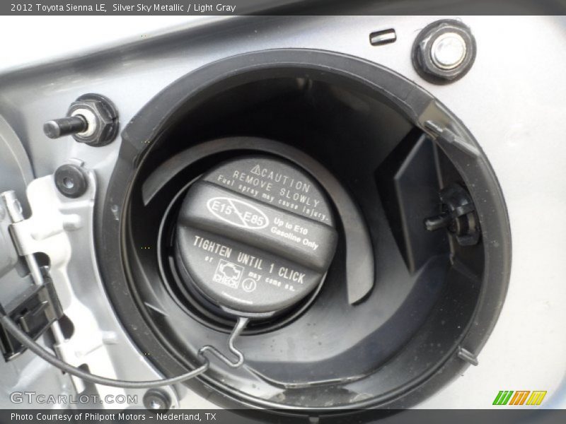 Silver Sky Metallic / Light Gray 2012 Toyota Sienna LE