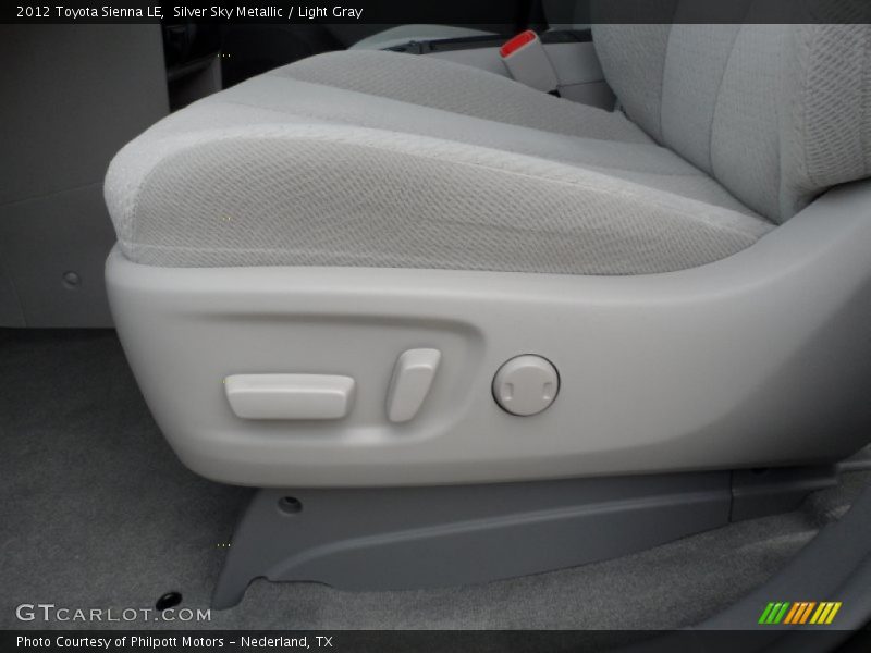 Silver Sky Metallic / Light Gray 2012 Toyota Sienna LE