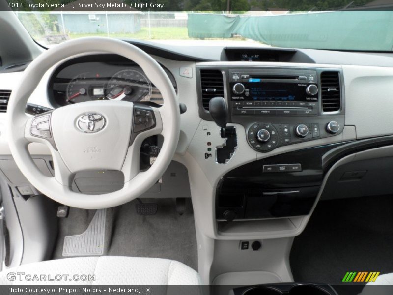 Silver Sky Metallic / Light Gray 2012 Toyota Sienna LE