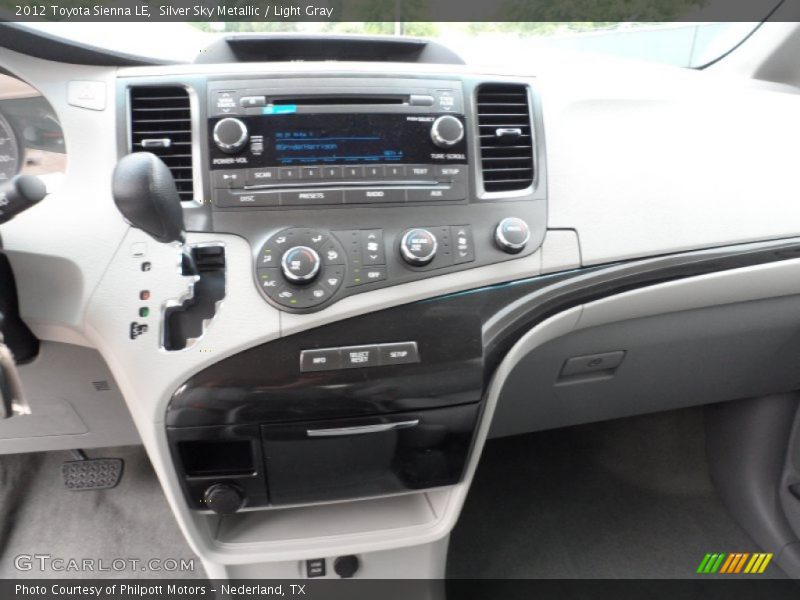 Silver Sky Metallic / Light Gray 2012 Toyota Sienna LE