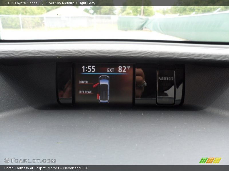 Silver Sky Metallic / Light Gray 2012 Toyota Sienna LE