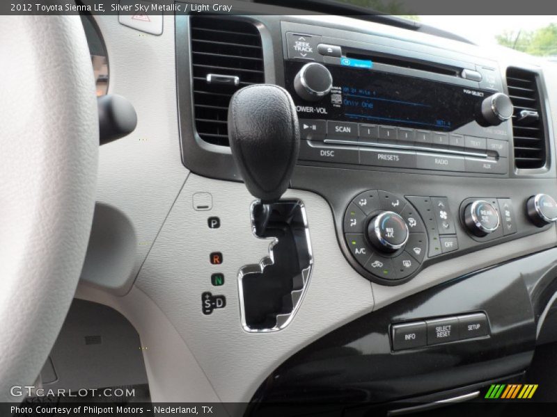 Silver Sky Metallic / Light Gray 2012 Toyota Sienna LE