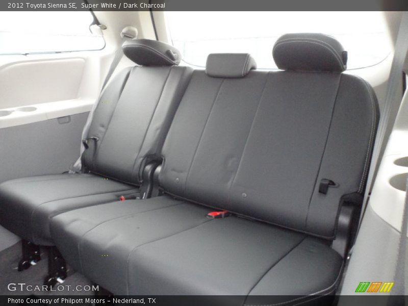 Super White / Dark Charcoal 2012 Toyota Sienna SE