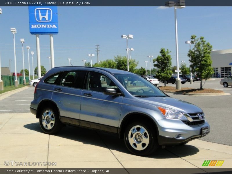 Glacier Blue Metallic / Gray 2010 Honda CR-V LX