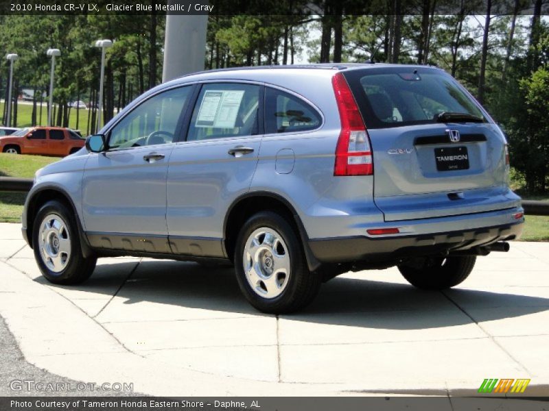 Glacier Blue Metallic / Gray 2010 Honda CR-V LX
