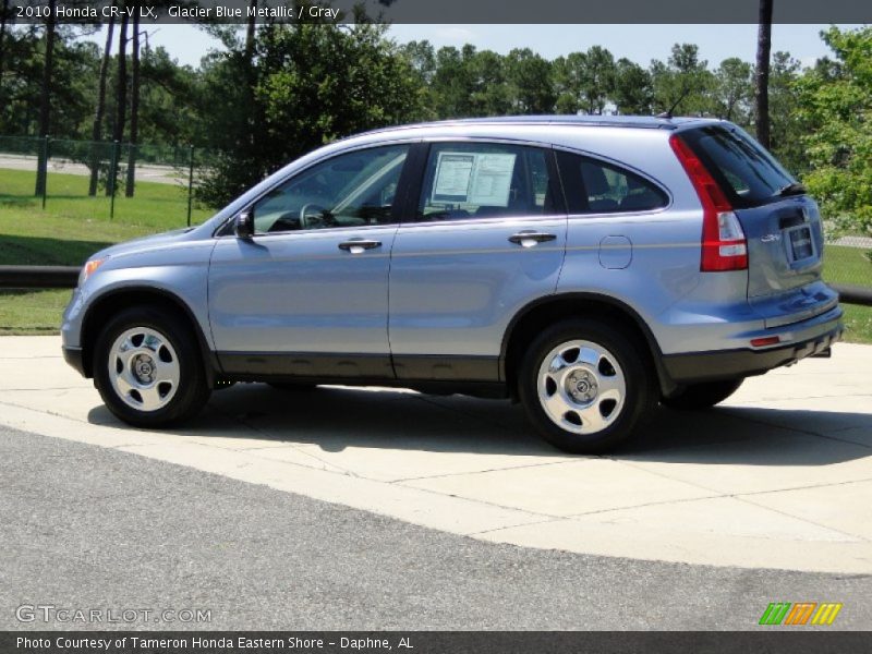 Glacier Blue Metallic / Gray 2010 Honda CR-V LX
