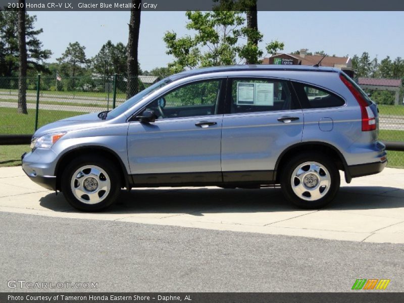 Glacier Blue Metallic / Gray 2010 Honda CR-V LX