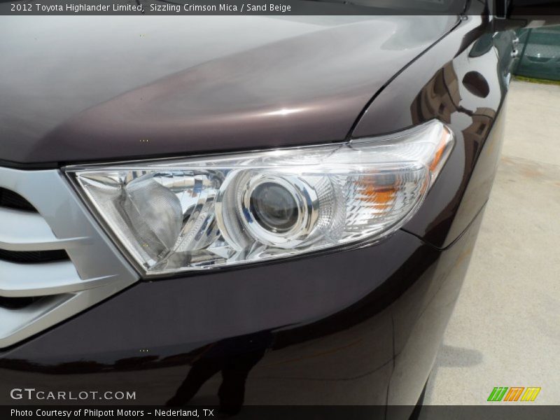 Sizzling Crimson Mica / Sand Beige 2012 Toyota Highlander Limited