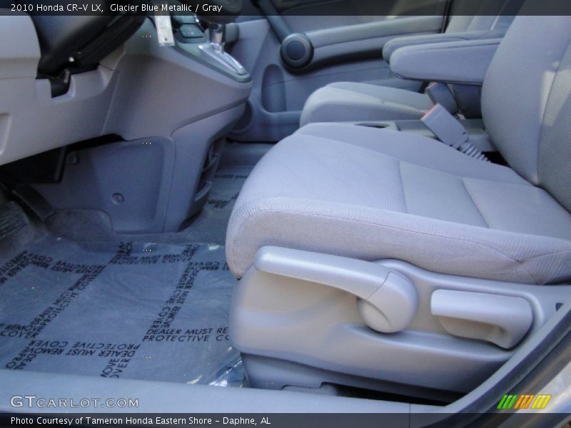 Glacier Blue Metallic / Gray 2010 Honda CR-V LX