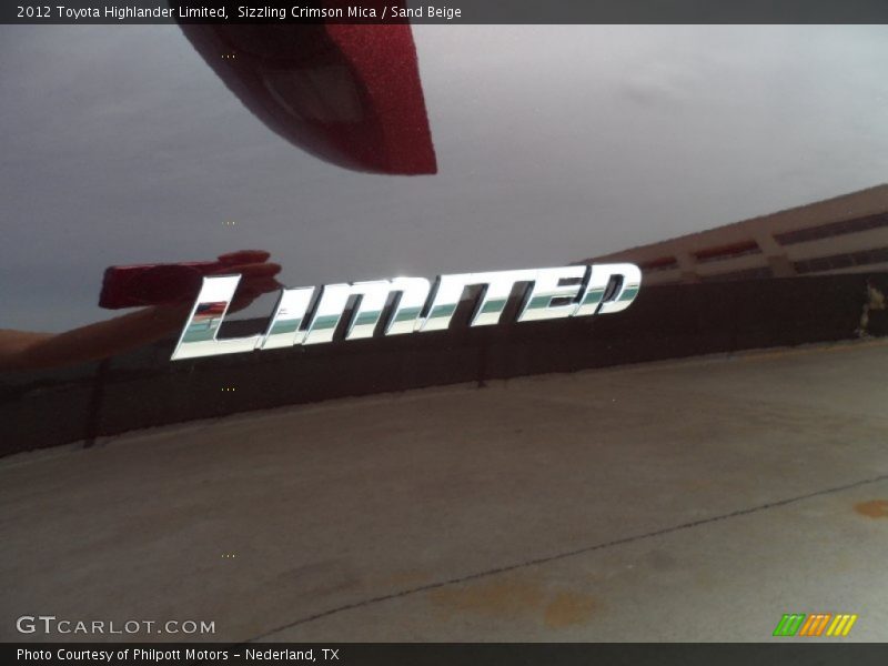 Sizzling Crimson Mica / Sand Beige 2012 Toyota Highlander Limited