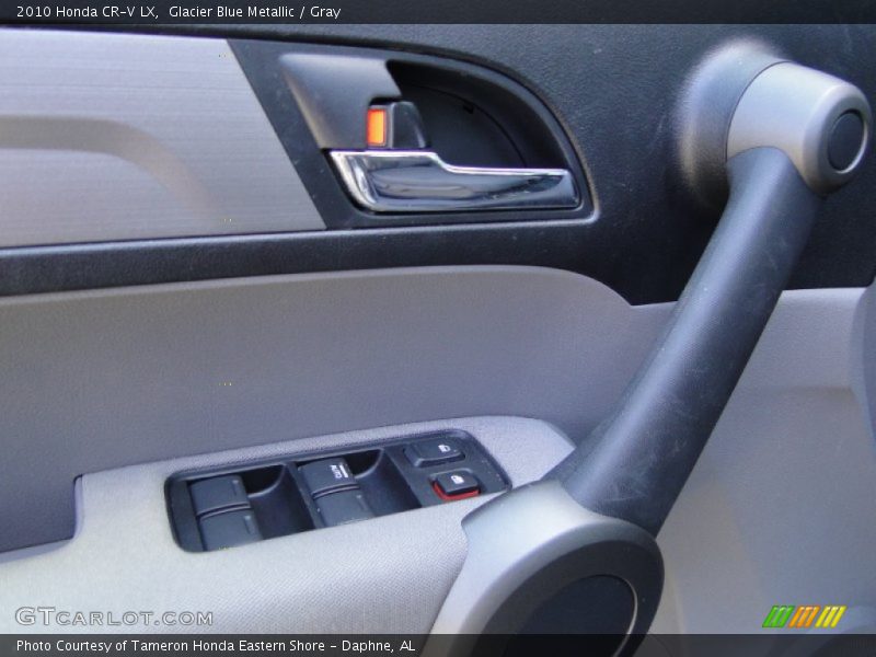 Glacier Blue Metallic / Gray 2010 Honda CR-V LX