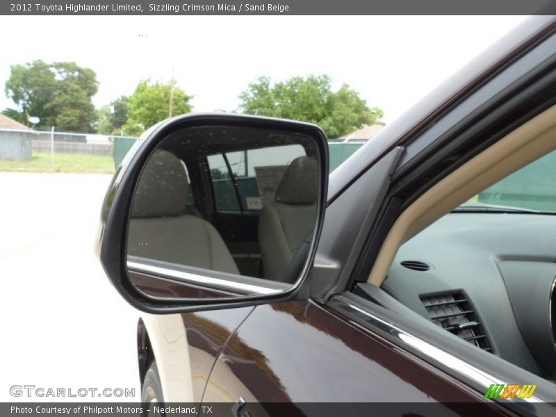 Sizzling Crimson Mica / Sand Beige 2012 Toyota Highlander Limited