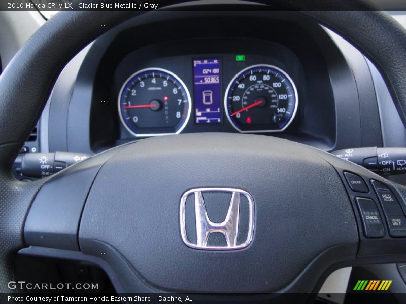 Glacier Blue Metallic / Gray 2010 Honda CR-V LX