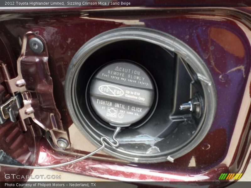 Sizzling Crimson Mica / Sand Beige 2012 Toyota Highlander Limited
