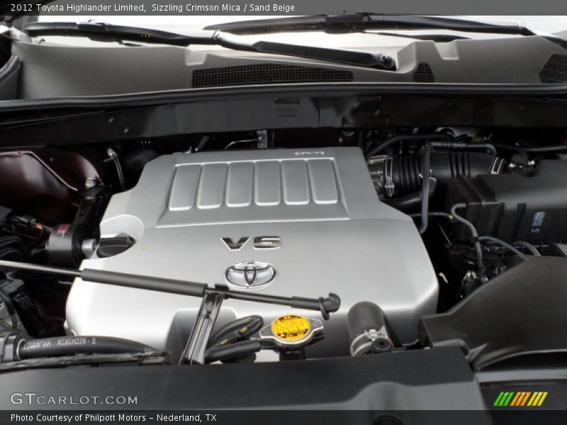 Sizzling Crimson Mica / Sand Beige 2012 Toyota Highlander Limited