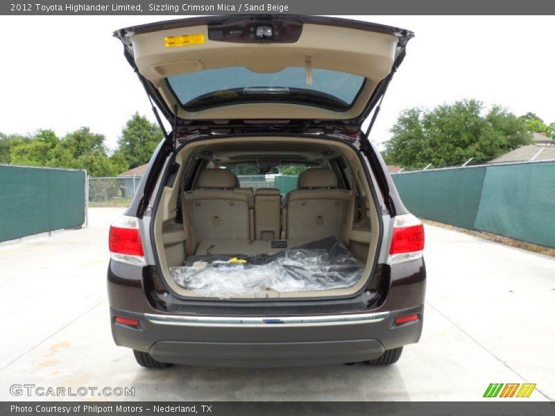 Sizzling Crimson Mica / Sand Beige 2012 Toyota Highlander Limited