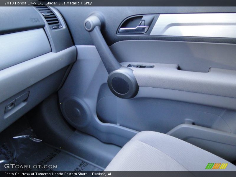 Glacier Blue Metallic / Gray 2010 Honda CR-V LX