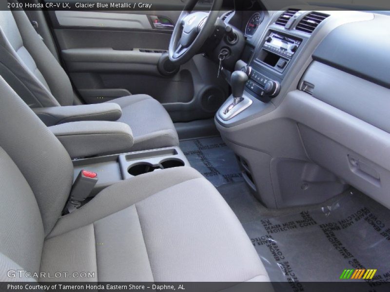 Glacier Blue Metallic / Gray 2010 Honda CR-V LX