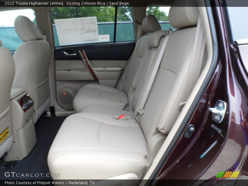 Sizzling Crimson Mica / Sand Beige 2012 Toyota Highlander Limited