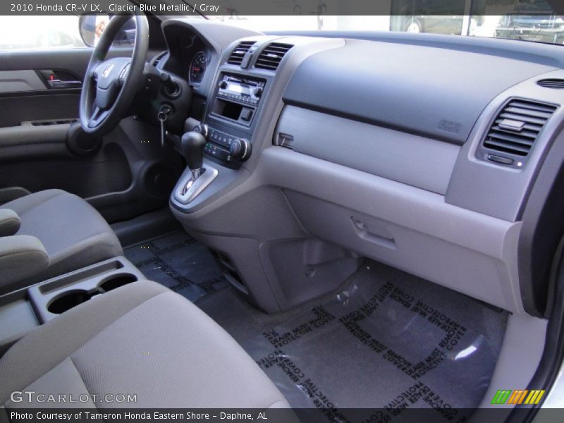 Glacier Blue Metallic / Gray 2010 Honda CR-V LX