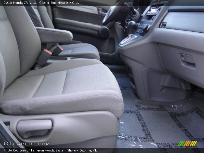 Glacier Blue Metallic / Gray 2010 Honda CR-V LX