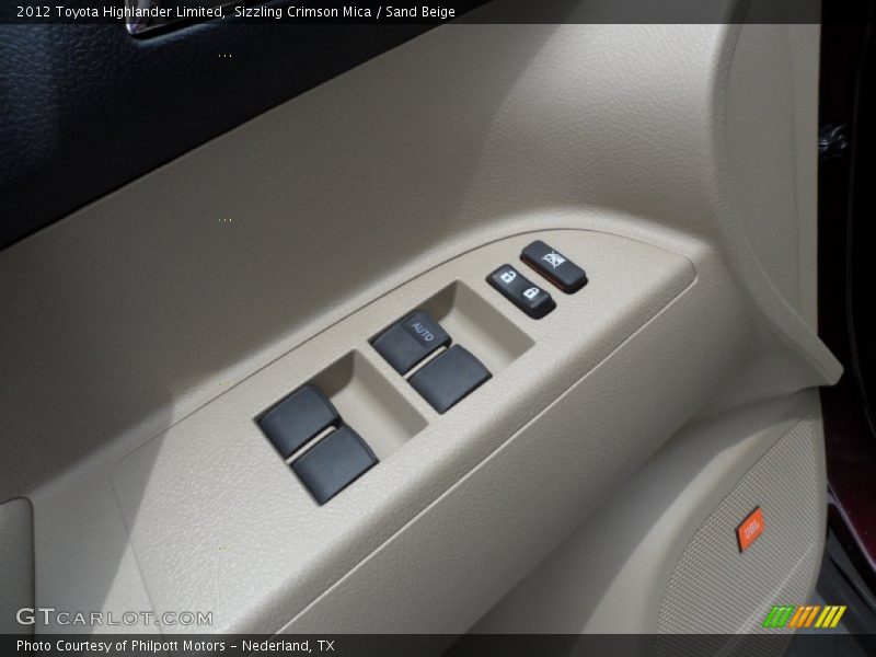 Sizzling Crimson Mica / Sand Beige 2012 Toyota Highlander Limited