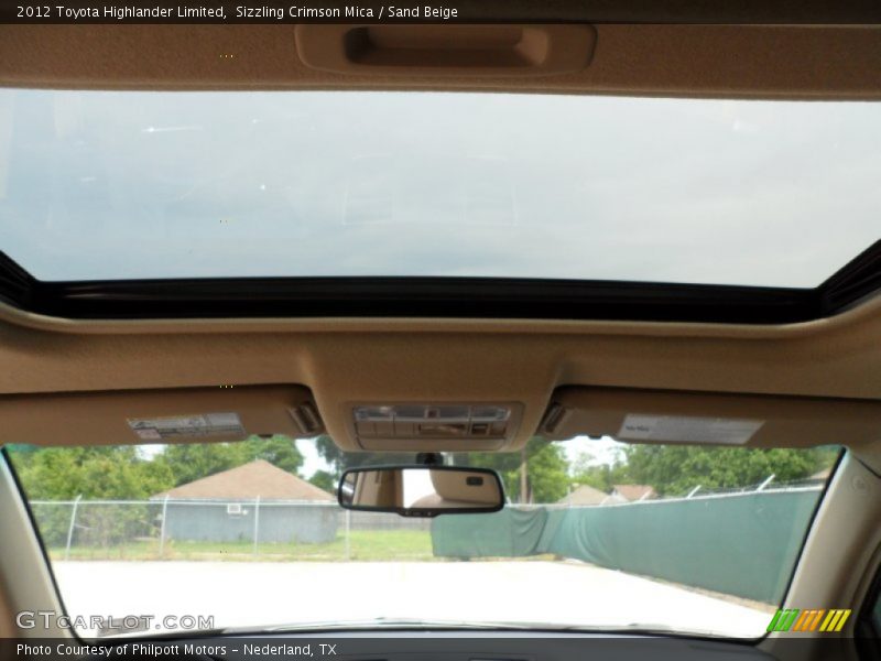 Sizzling Crimson Mica / Sand Beige 2012 Toyota Highlander Limited