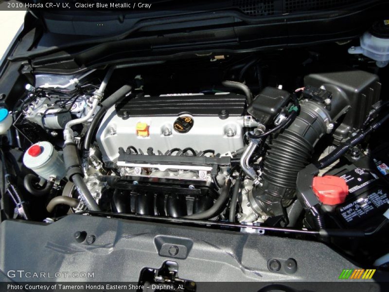 Glacier Blue Metallic / Gray 2010 Honda CR-V LX