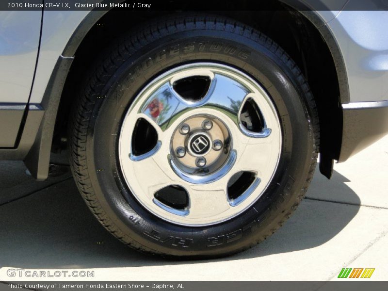 Glacier Blue Metallic / Gray 2010 Honda CR-V LX