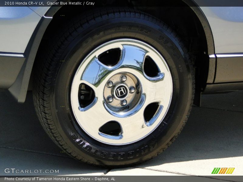 Glacier Blue Metallic / Gray 2010 Honda CR-V LX