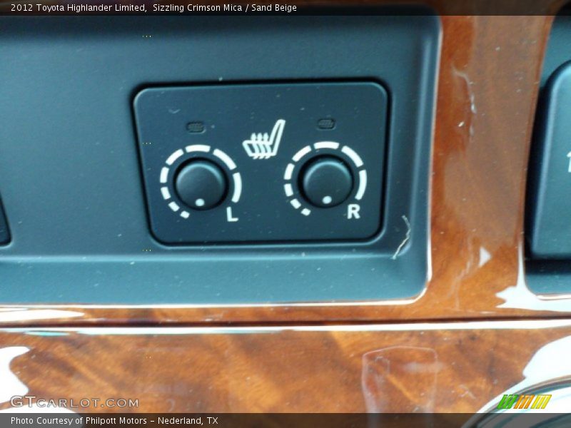 Sizzling Crimson Mica / Sand Beige 2012 Toyota Highlander Limited