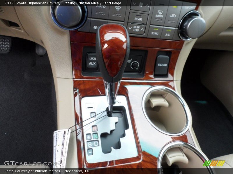 Sizzling Crimson Mica / Sand Beige 2012 Toyota Highlander Limited