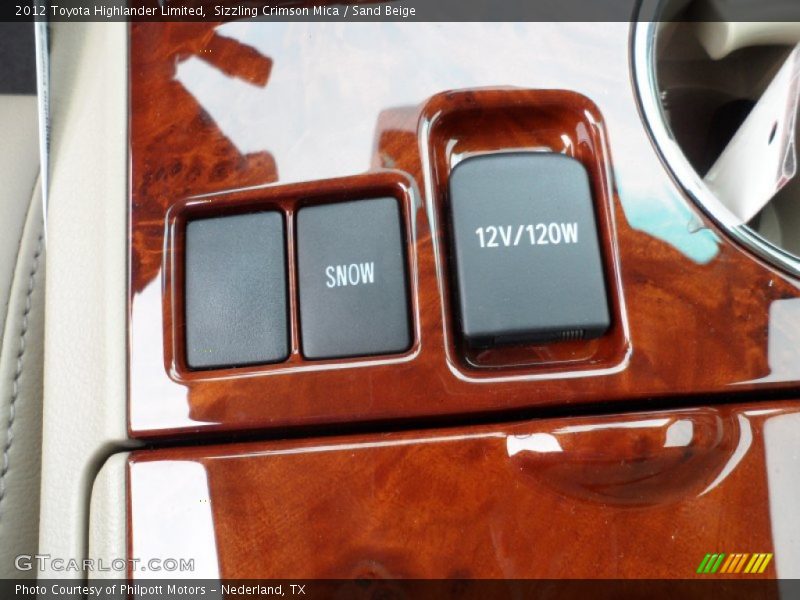 Sizzling Crimson Mica / Sand Beige 2012 Toyota Highlander Limited